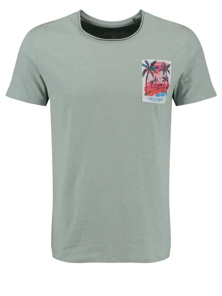 Key Largo Tricou Vibes azur / verde smarald / verde închis / orange roșu