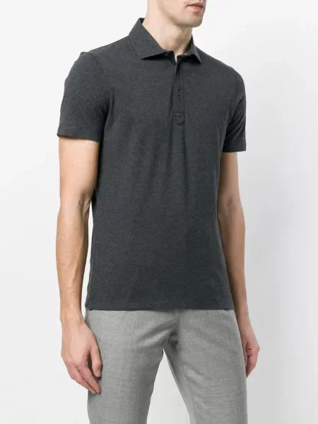 Tricou polo Brunello Cucinelli clasic gri