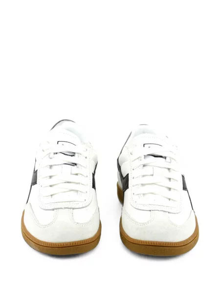 Sneakerși Diadora din piele de căprioară alb