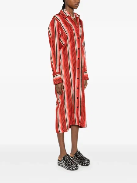 Костюм миди рокля Proenza Schouler до коляното червено