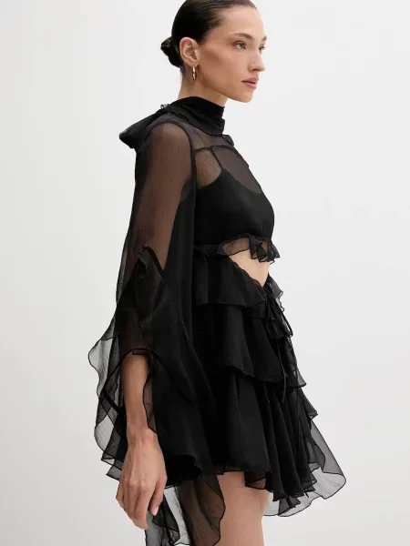 Bardot ruha fekete