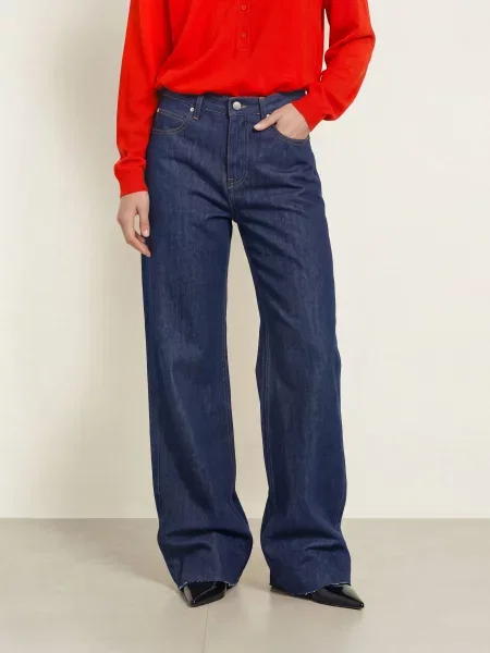 The Frankie Shop Rovné Džíny Dalston dark wash