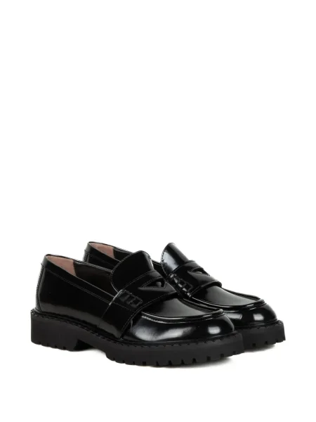 Pantofi loafer Laura B din piele negru