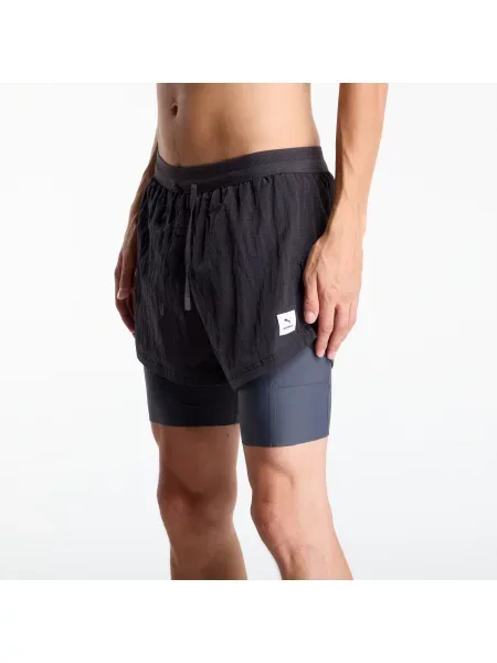 Krátky šortky Puma bez podpätku sivá