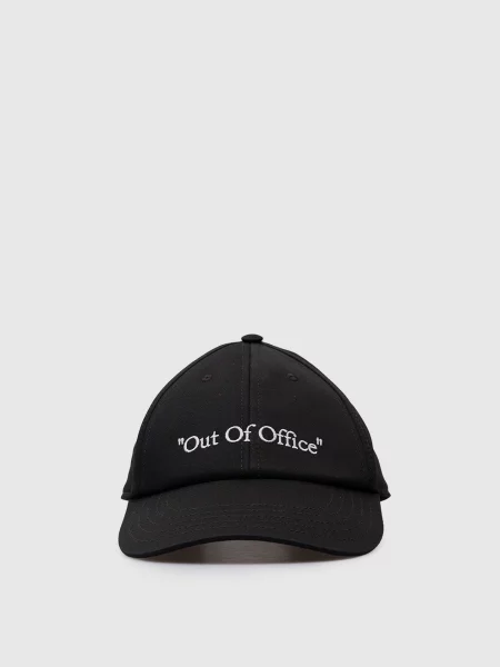 Кепка Off-white с вышивкой в деловом стиле черная