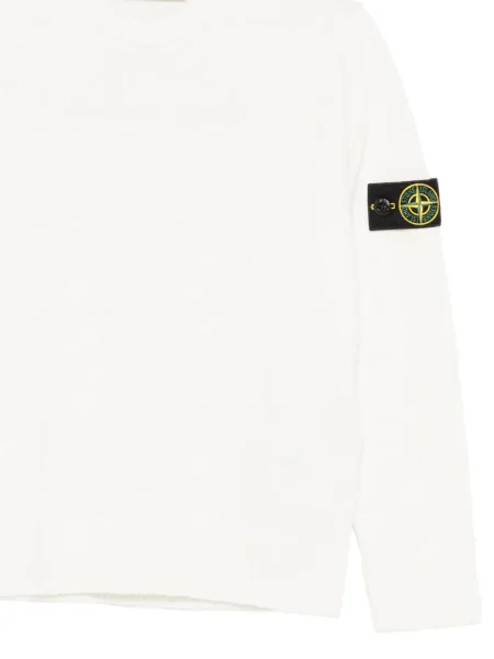 Sweter dziecięcy Stone Island biały