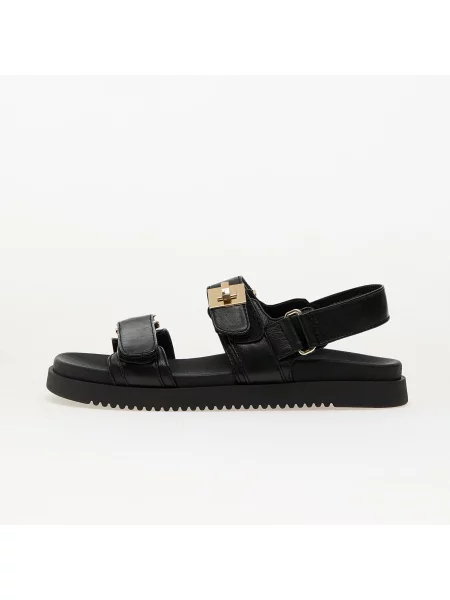 Кожени сандали Steve Madden Mona черно