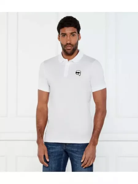 Karl Lagerfeld Tenisz póló | Regular Fit fehér