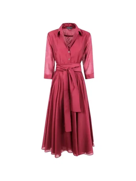 Sukienka koszulowa Rundholz Black Label wiązana czarna