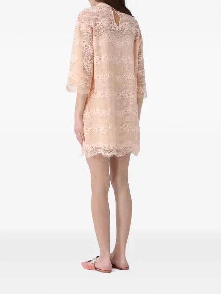 Rochie Twinset din dantelă roz