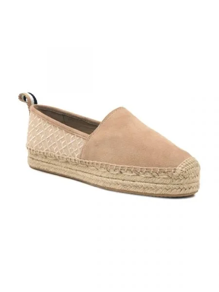 BOSS BLACK Espadrile Madeira_Slon | piele întoarsă negru