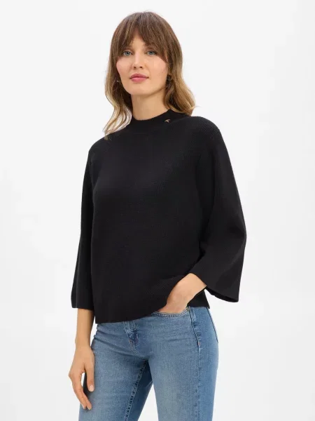 JOOP! sweter z dzianiny z zawartością kaszmiru Kubra Kobiety Kaszmir jednolity 34 czarny