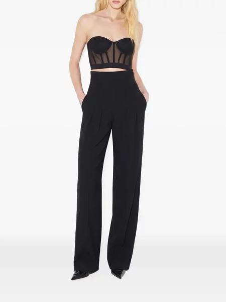 Top Elisabetta Franchi plasă negru