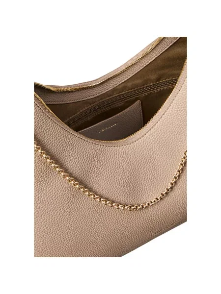 Calvin Klein Kabelka Emblem Hw Pebble Shoulder Bag Béžová hnedá