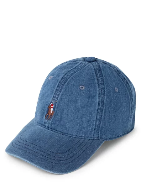 Polo Ralph Lauren czapka z daszkiem gładka niebieski