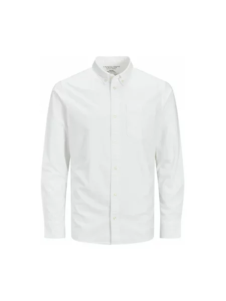 Koszula casualowa z listwą guzikową Jack & Jones Premium biała