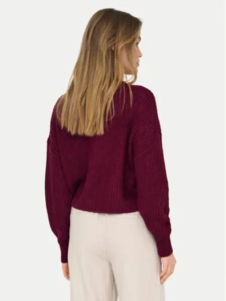ONLY Kardigan Carol Šarena Regular Fit crvena