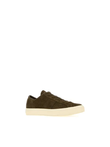 Sneakersy Tom Ford zamszowe zielone