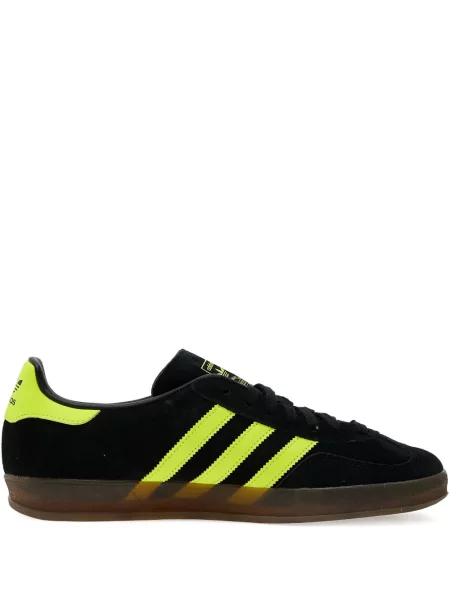 Sneakerși Adidas Gazelle din piele cu bretele albastru