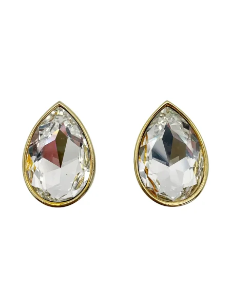 Cercei Jennifer Gibson Jewellery de cristal auriu
