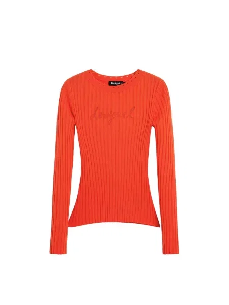 Desigual Tričko oranžově červená