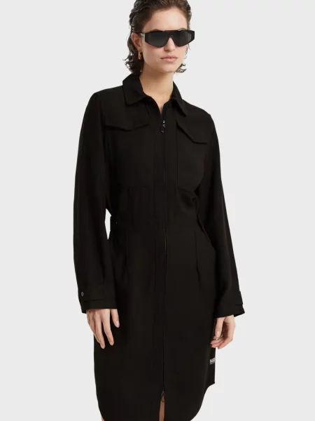 Джинсова сукня G-star Raw чорна