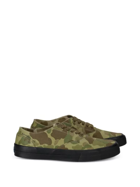 Sneakerși Fortela cu șireturi cu imagine din dantelă verde