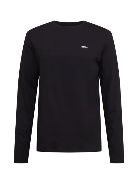 HUGO Tricou Derol / alb negru