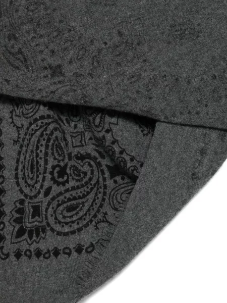 Fular Kujten cu imagine cu model paisley gri