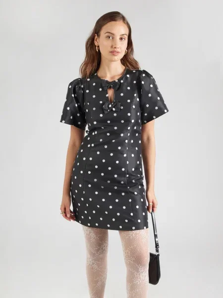 YAS Rochie YASPENNY negru alb