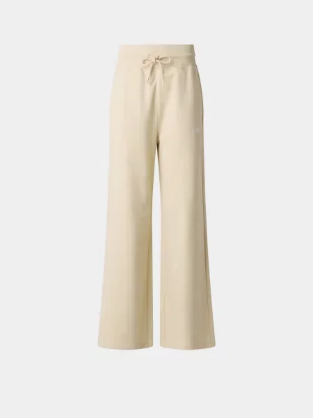 Повсякденні штани The North Face W ESSENTIAL LIGHT WIDE LEG PAN бежевий