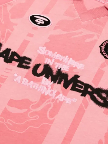 Μπλούζα Aape By *a Bathing Ape® με σχέδιο παραλλαγής ροζ