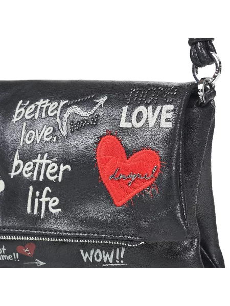 Crossbody kabelka Desigual biela