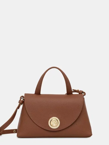 Coccinelle geantă crossbody pentru femei din piele NIKLA maro
