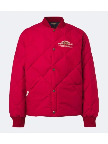 Matlasat geacă bomber Polo Ralph Lauren roșu