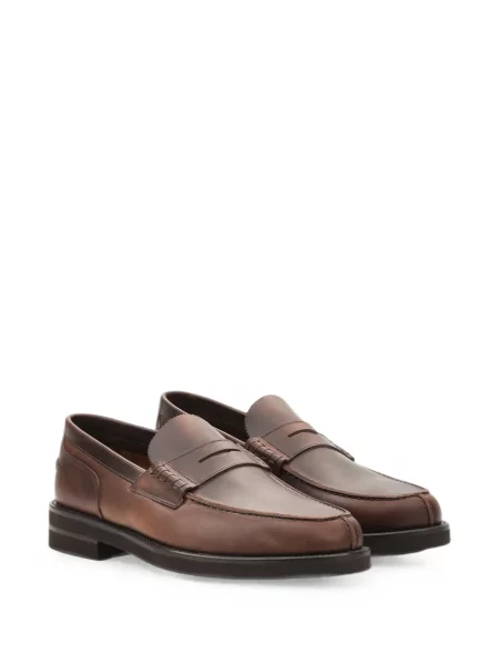 Pantofi loafer Lottusse din piele maro