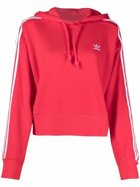 Decupat hanorac cu glugă Adidas roșu