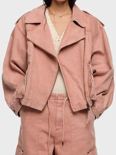 Джинсова куртка Bimba Y Lola рожева