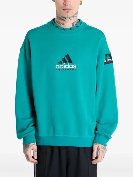 Pruhované pás kalhoty jogger Adidas s potiskem růžové