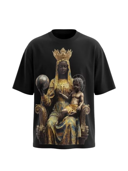 Tricou M4maddmaxx cu imagine negru