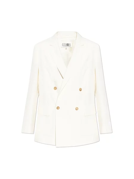 Marynarka Mm6 Maison Margiela wełniana biała