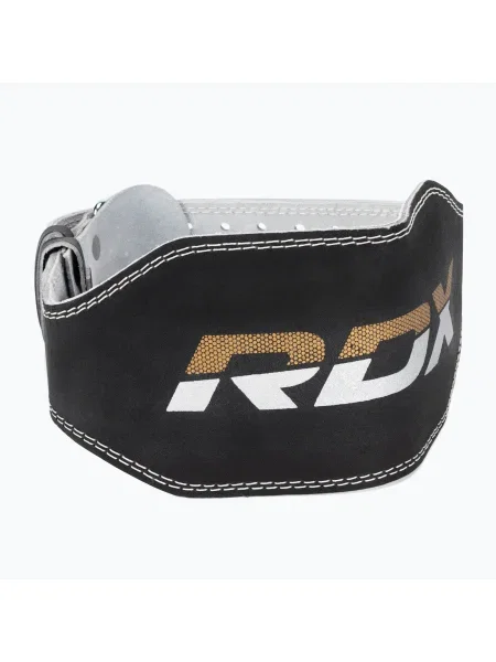 RDX за вдигане на тежести 6" кожен черен/златен черно