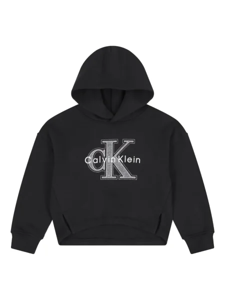 Bluza z kapturem dziecięca Calvin Klein czarna