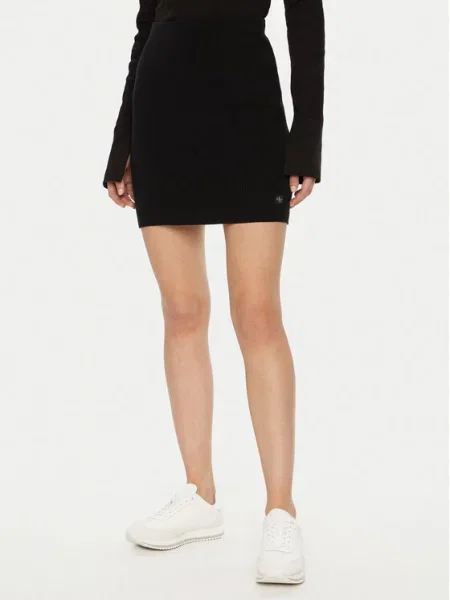 Calvin Klein Jeans Spódnica ołówkowa czarny