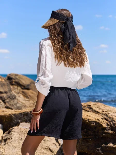 Шорти ISSA Plus комбінований верх чорний