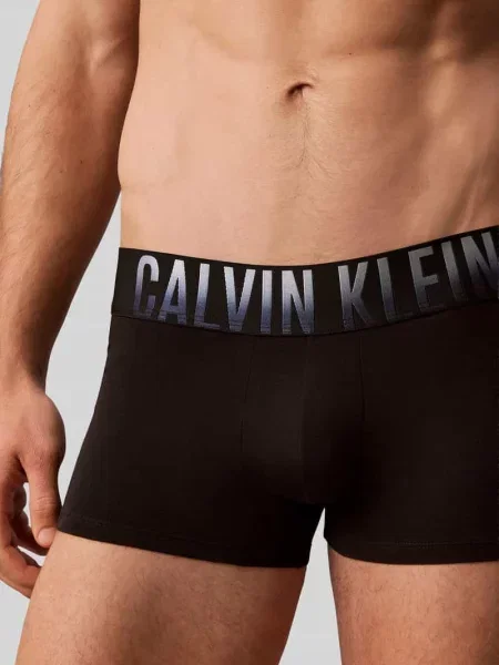 Majtki i obcisłe bokserki z mieszanki bawełny w zestawie 3 szt. Calvin Klein Underwear czarne