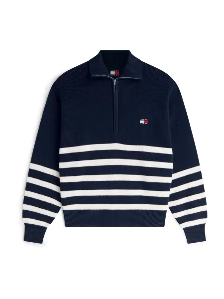 Pulover Tommy Jeans albastru