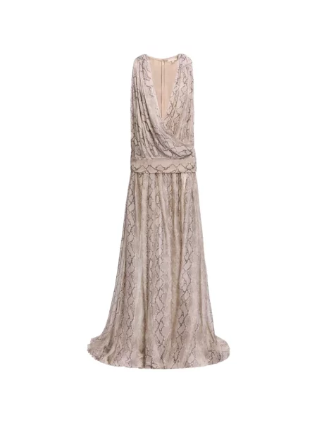 Rochie maxi Elie Saab de mătase cu imagine