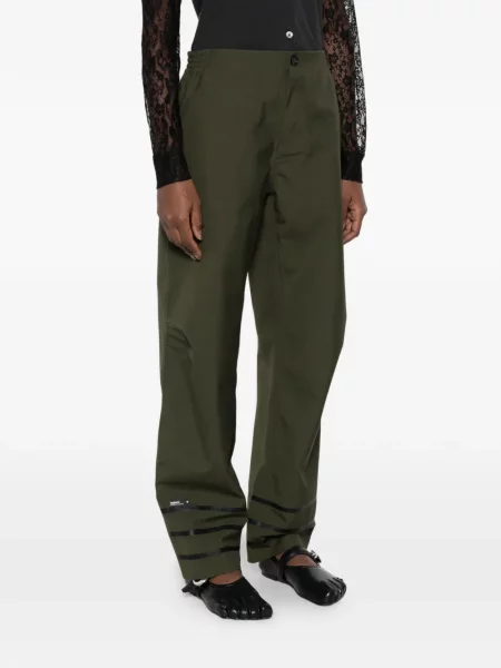 Pantaloni Coperni cu dungi verde