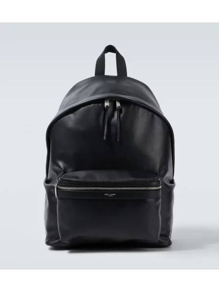 Rucsac Saint Laurent din piele negru